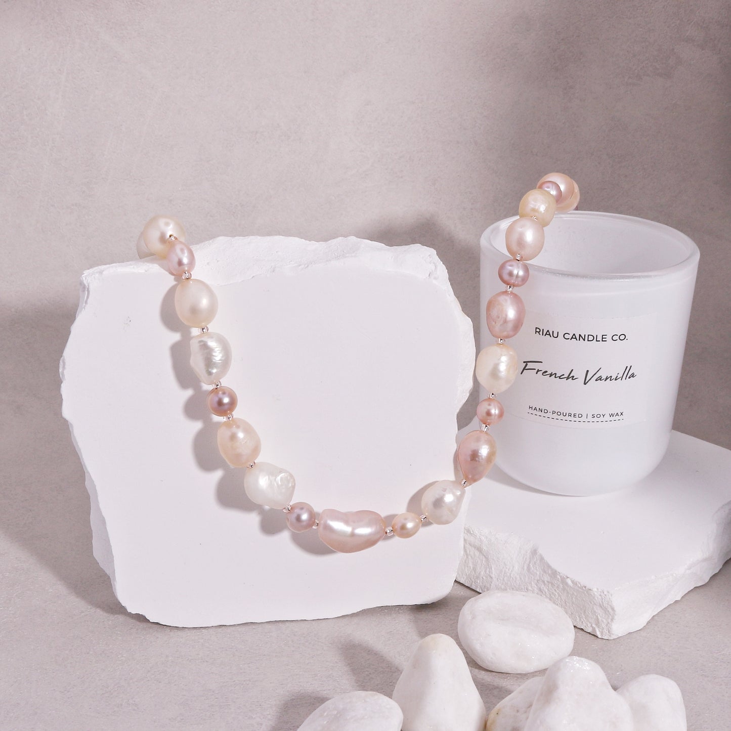 Paula Baroque Freshwater Pearl Handmade Necklace