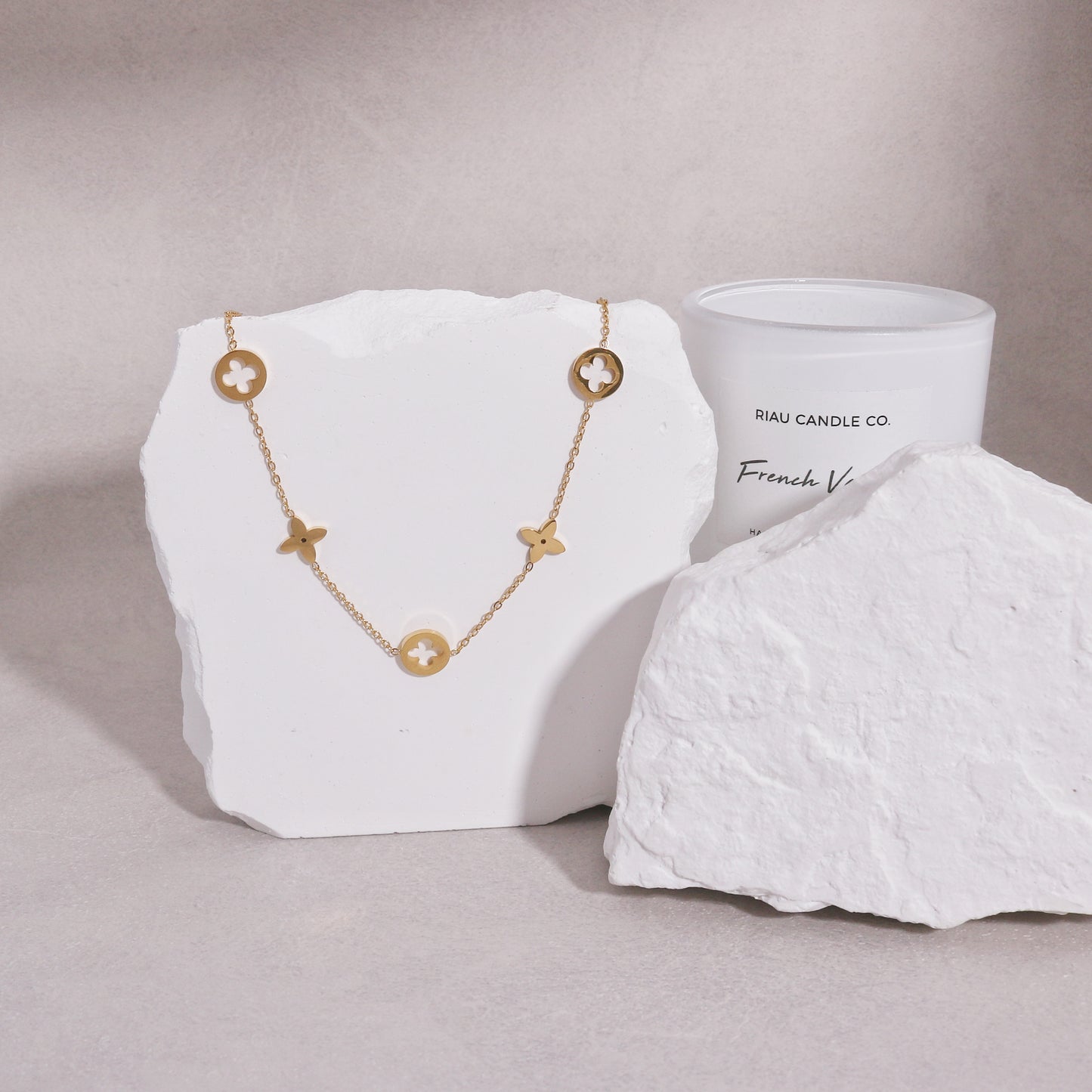 Sienna Modern Minimalist Steel Chain Necklace
