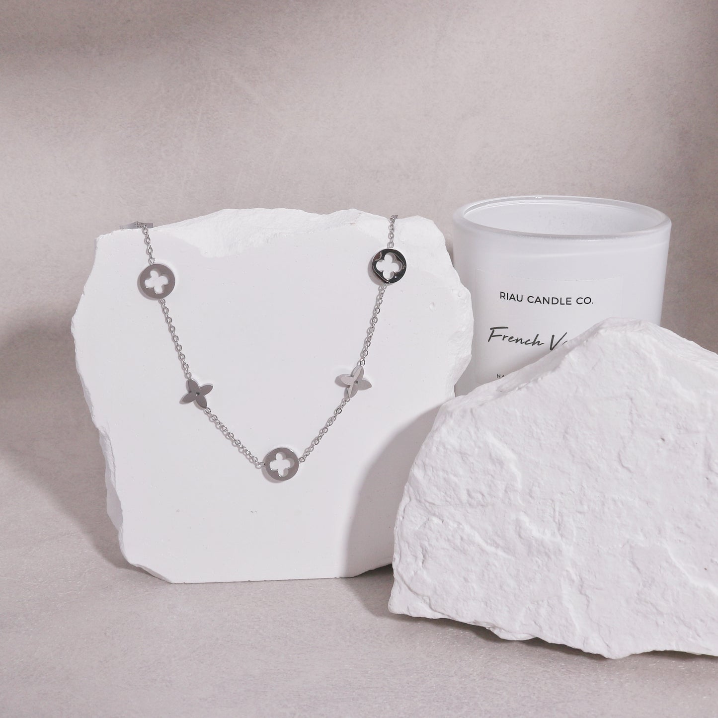 Sienna Modern Minimalist Steel Chain Necklace