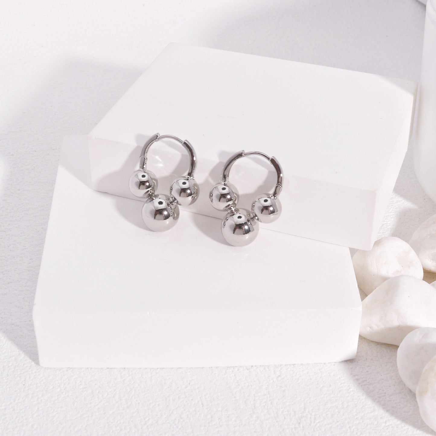 Evelynn Spherical Globe Hoop Earrings