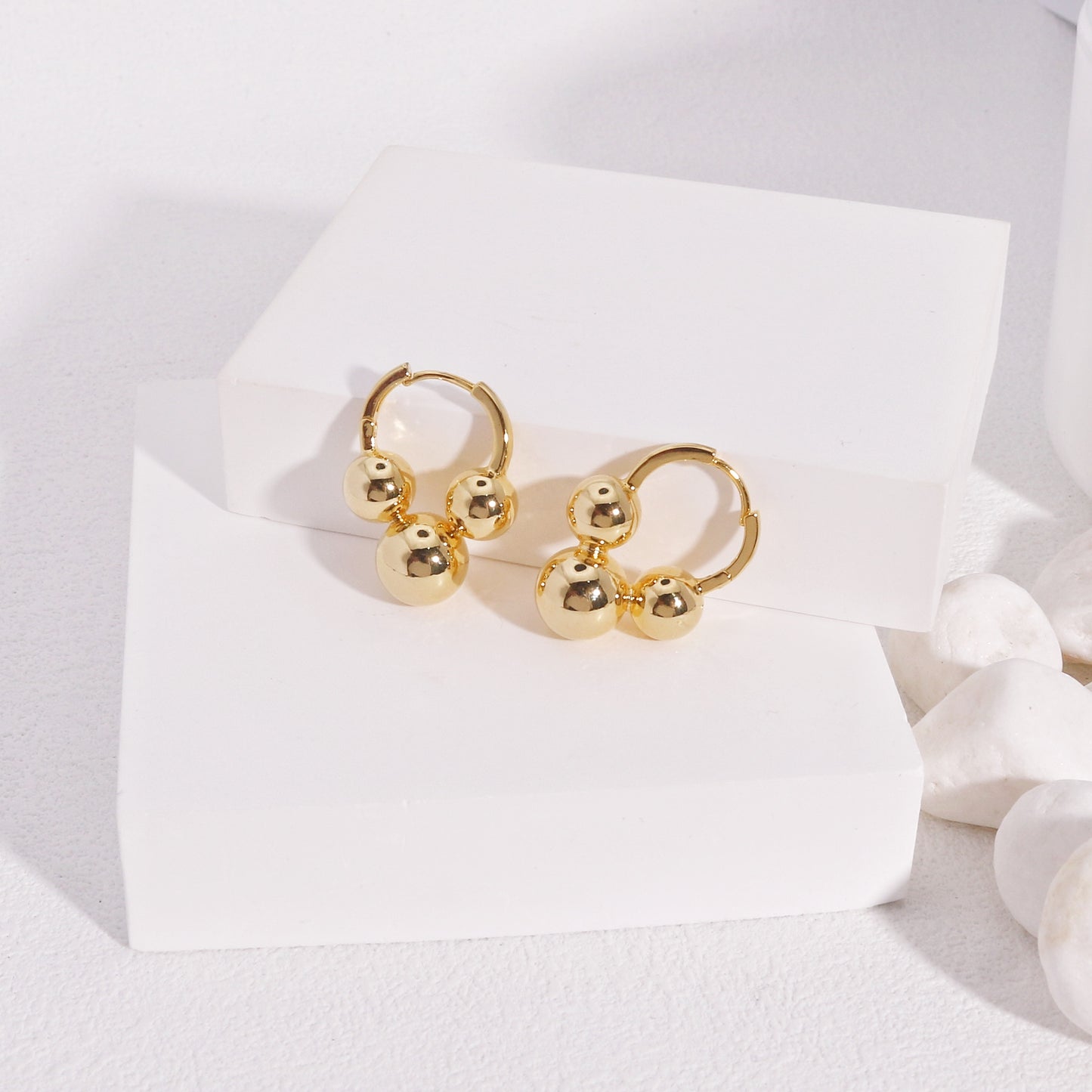 Evelynn Spherical Globe Hoop Earrings