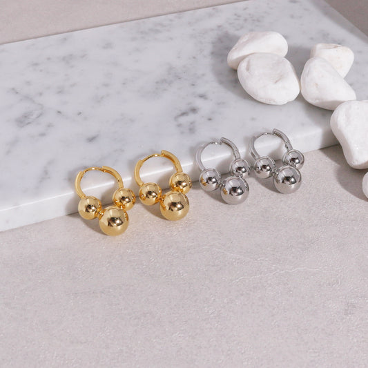 Evelynn Spherical Globe Hoop Earrings