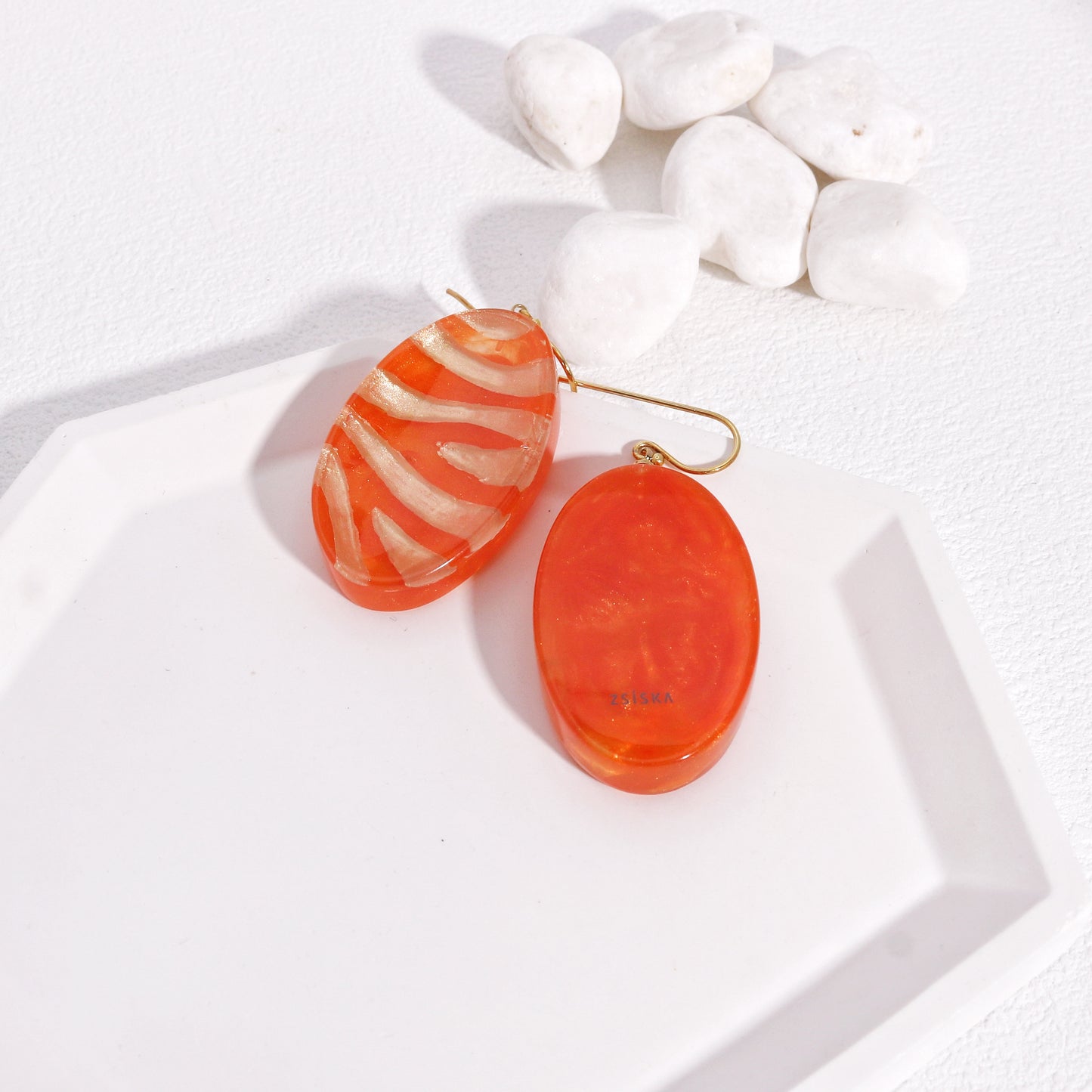 Lilith Gold Orange Earrings