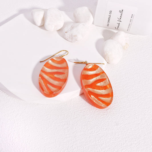 Lilith Gold Orange Earrings