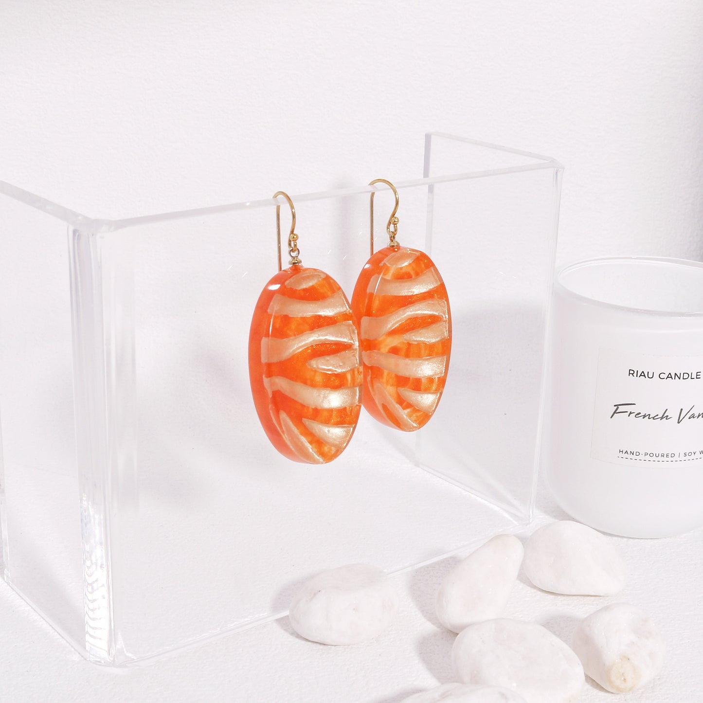 Lilith Gold Orange Earrings