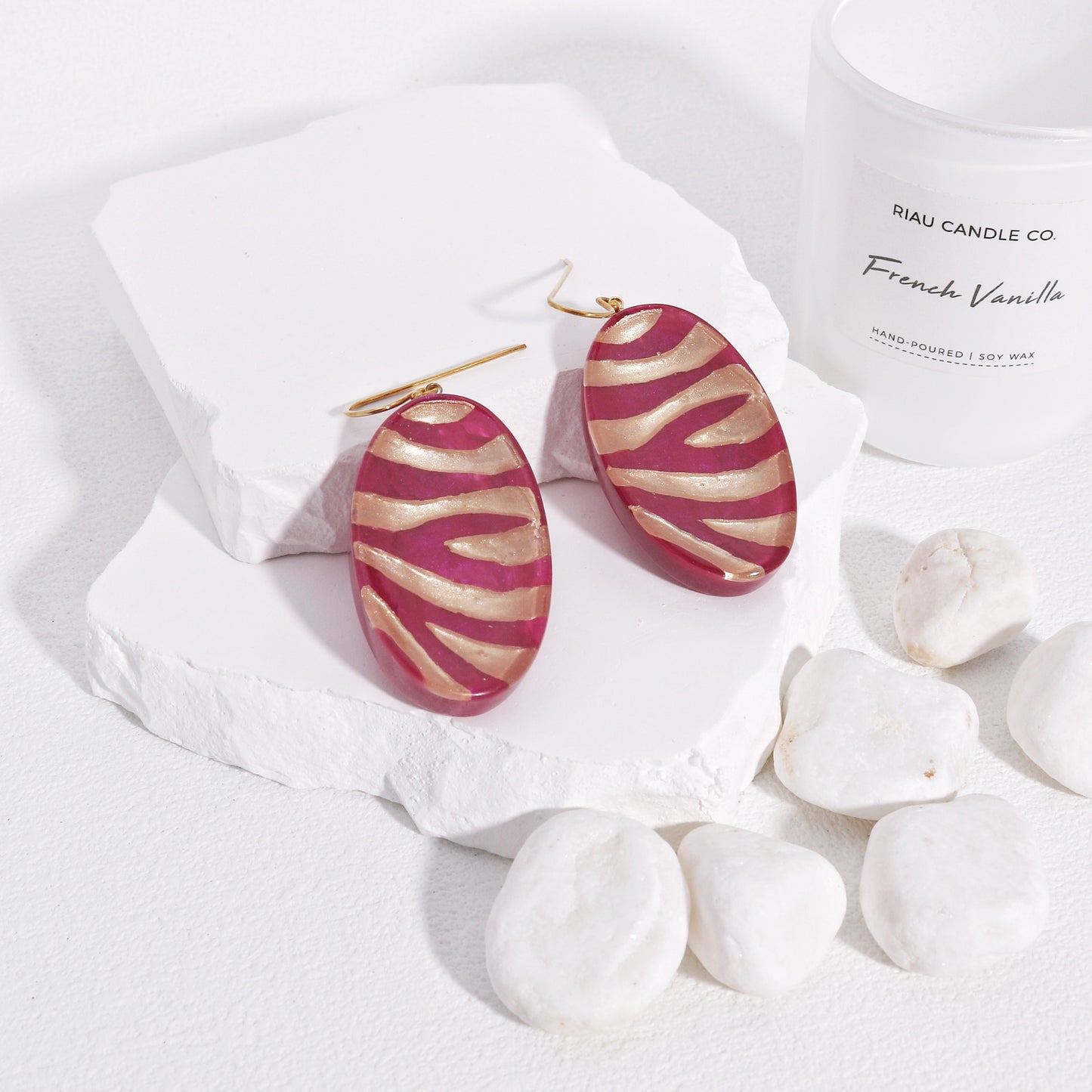 Lilith Purple Gold Earrings