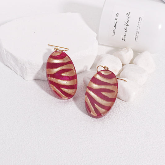 Lilith Purple Gold Earrings
