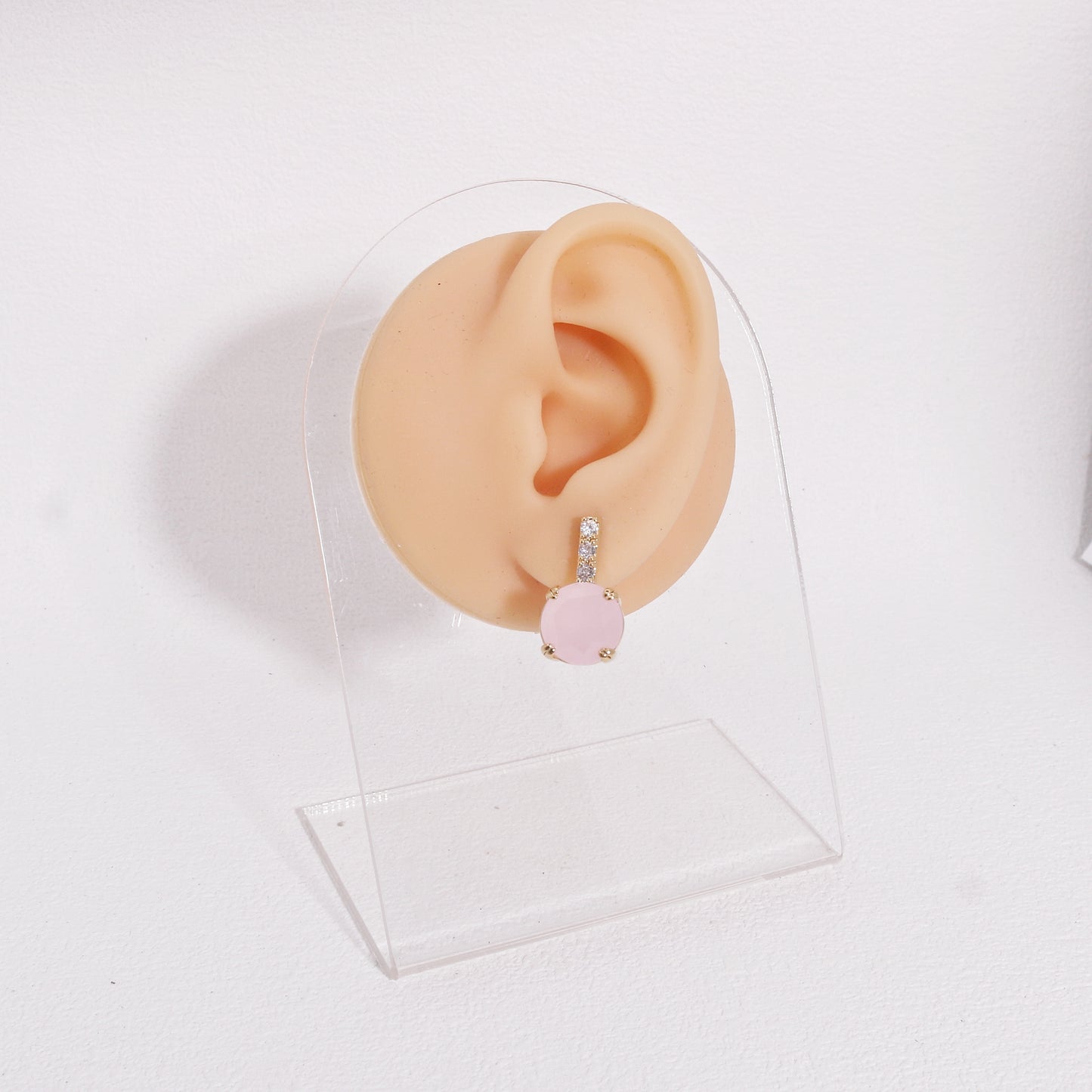 Eliza Pastel Cocktail Solitaire Drop Earrings