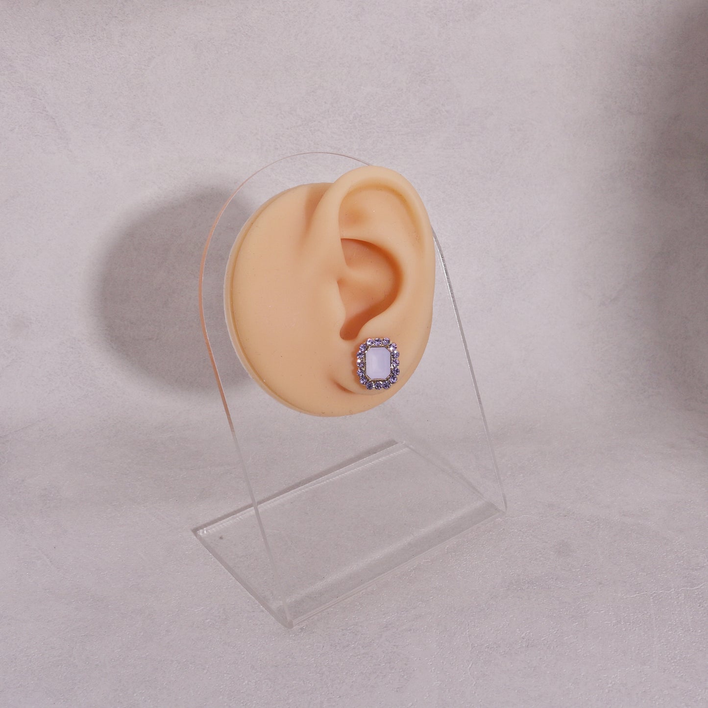 Nyala Estate Style Crystal Halo Stud Earrings