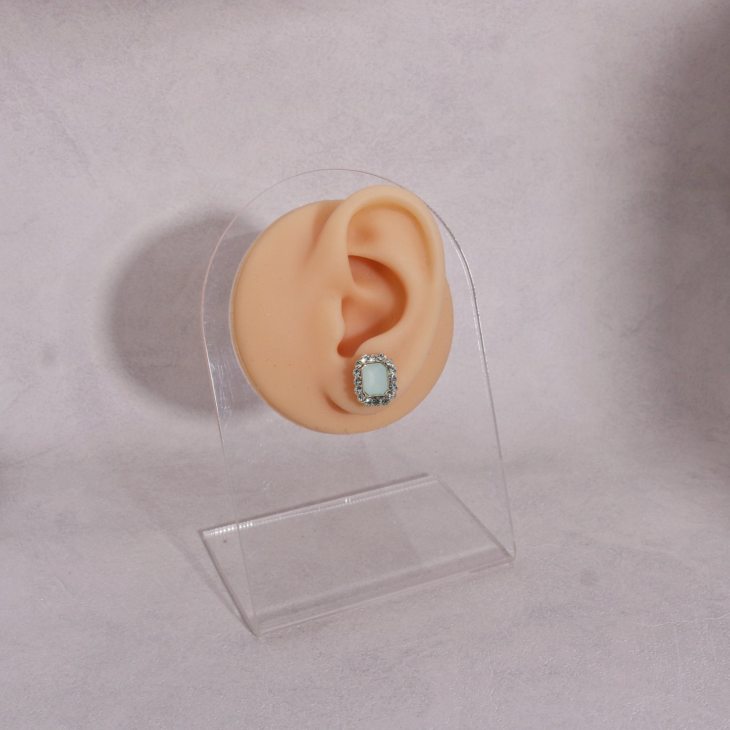Nyala Estate Style Crystal Halo Stud Earrings
