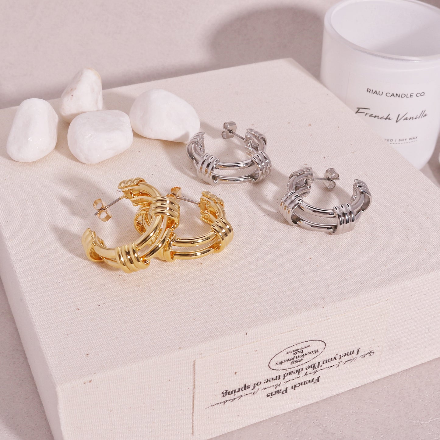 Layla Estate Styled Statement Hoop Earrings