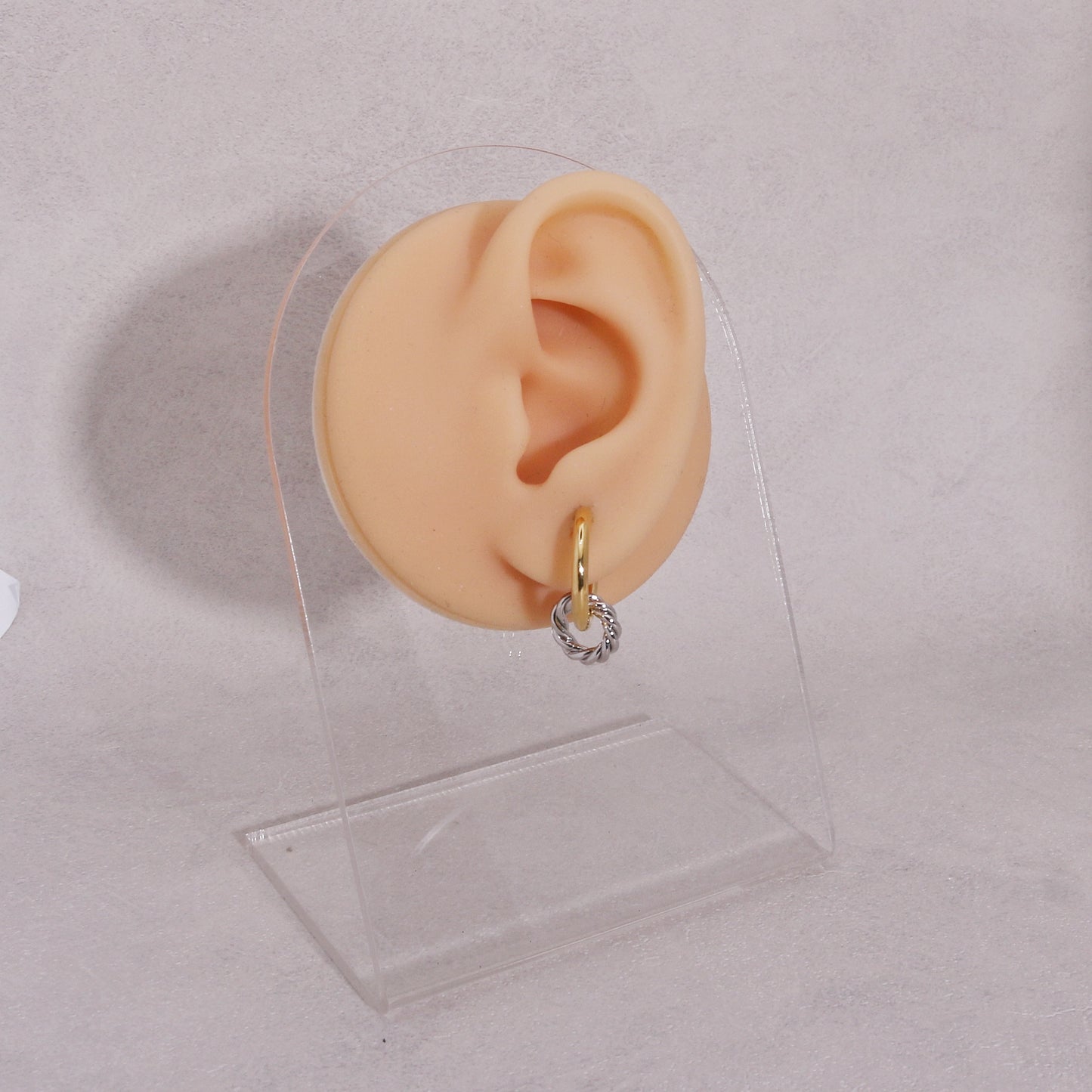 Raelynn Double Circle Hoop Drop Earrings