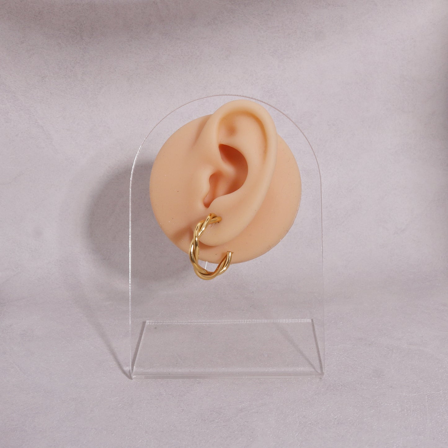 Gabriella Minimalist Twisted Hoop Earrings