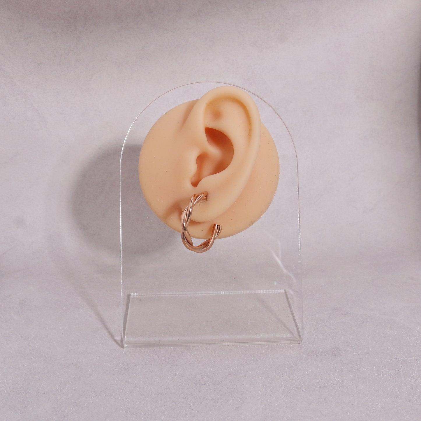 Gabriella Minimalist Twisted Hoop Earrings