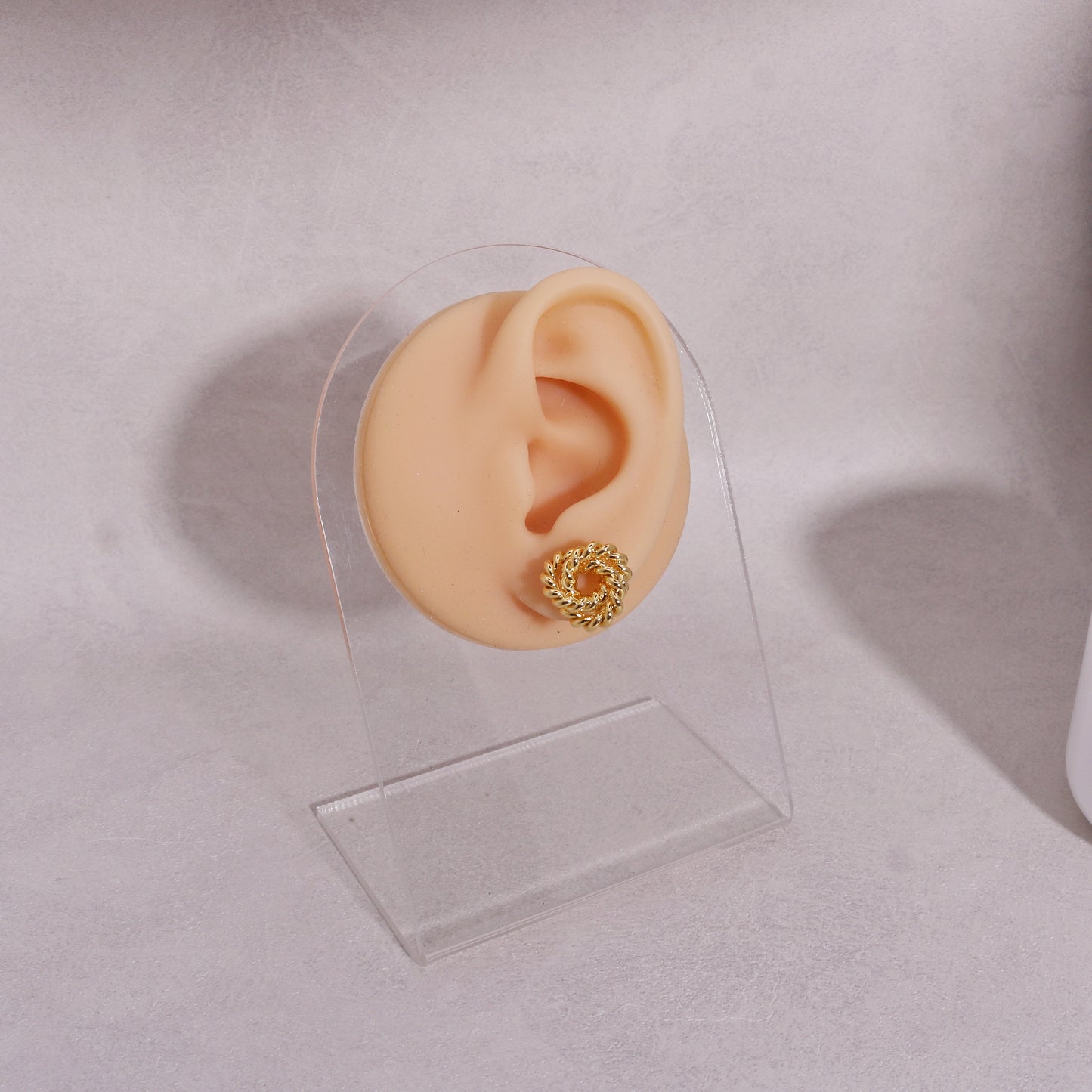 Blair Rope-Textured Metal Stud Earrings
