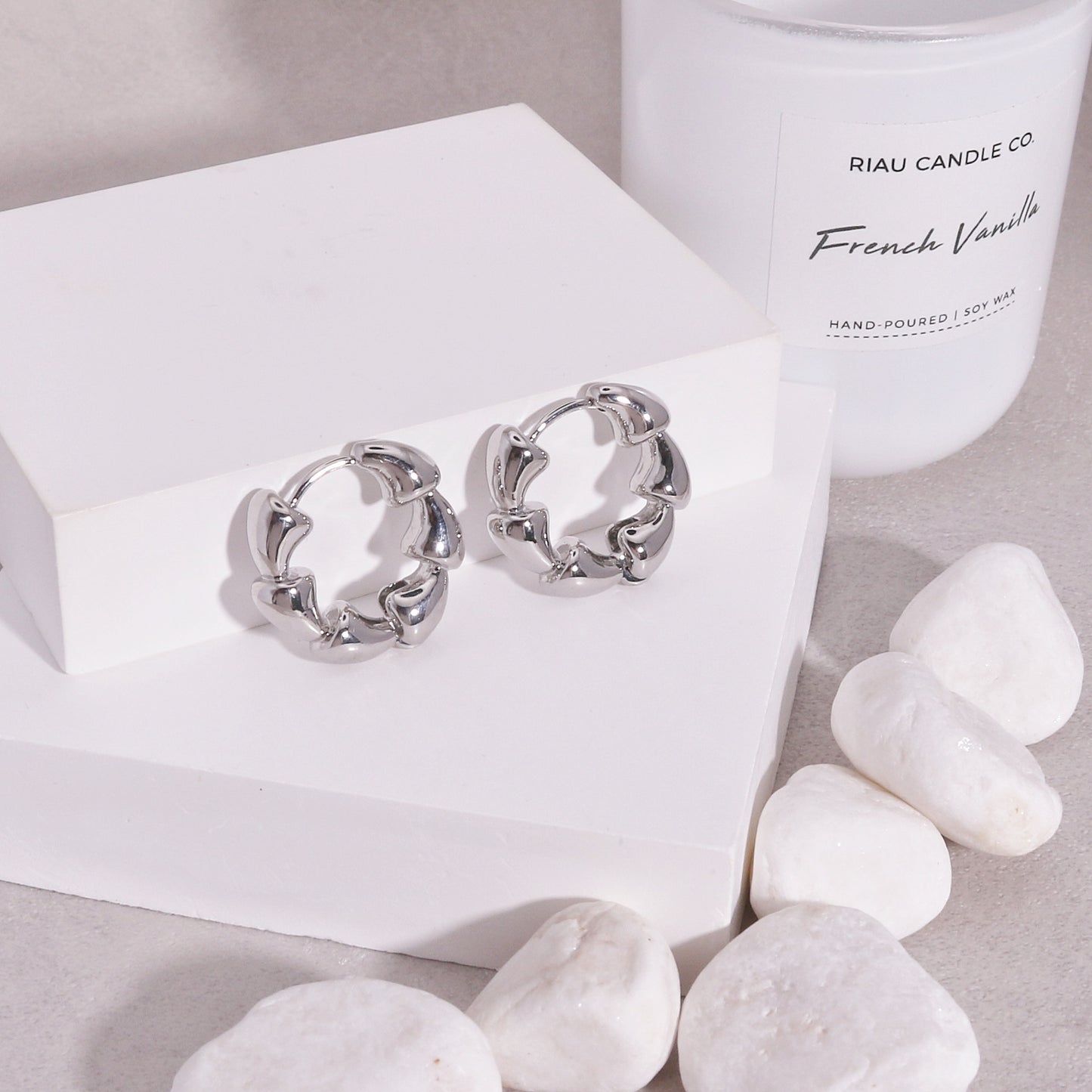 Piper Edgy Geometric Jagged Hoop Earrings