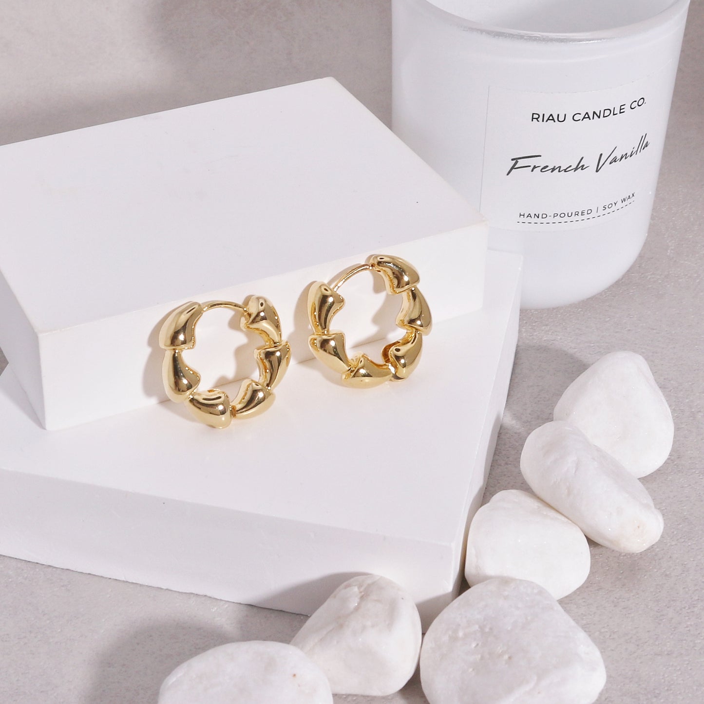 Piper Edgy Geometric Jagged Hoop Earrings