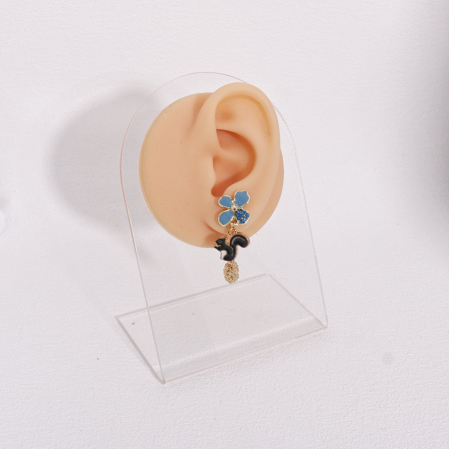 Brielle's Fun Handmade Asymmetrical Squirrel Earrings
