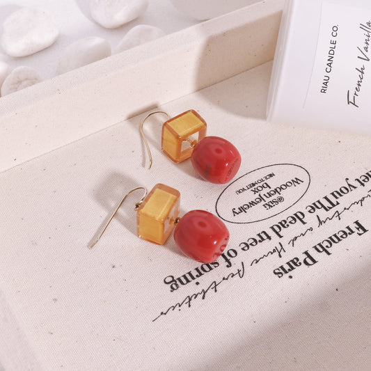 ZSISKA-Rhyme Resin Drop Earrings