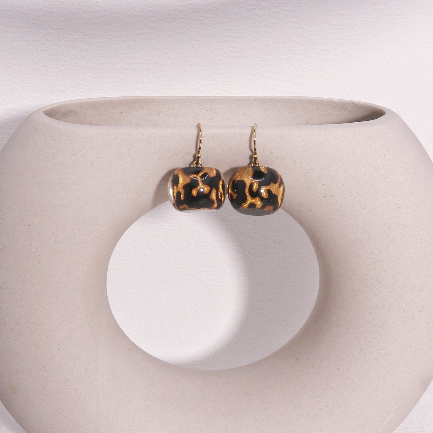 ZSISKA Gold Baroque Drop Earrings