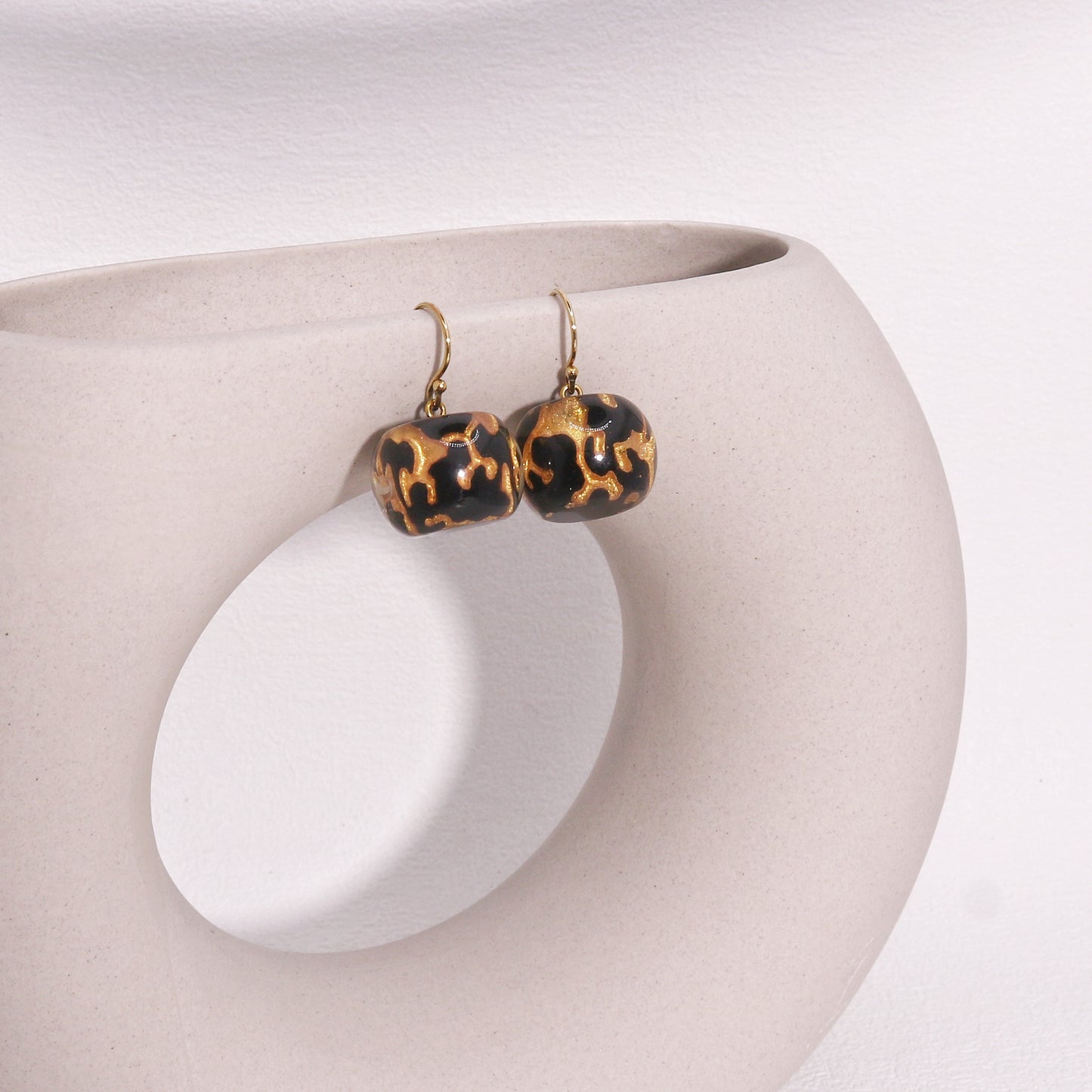 ZSISKA Gold Baroque Drop Earrings