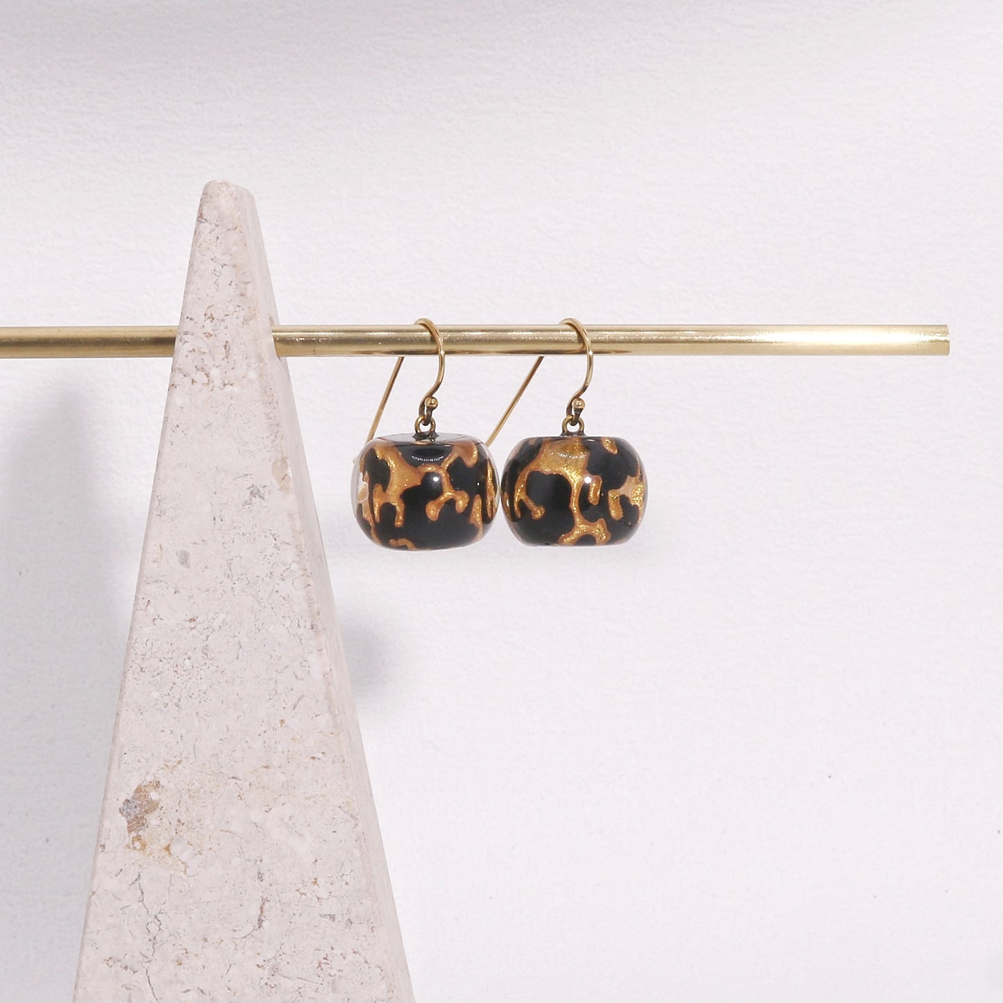 ZSISKA Gold Baroque Drop Earrings