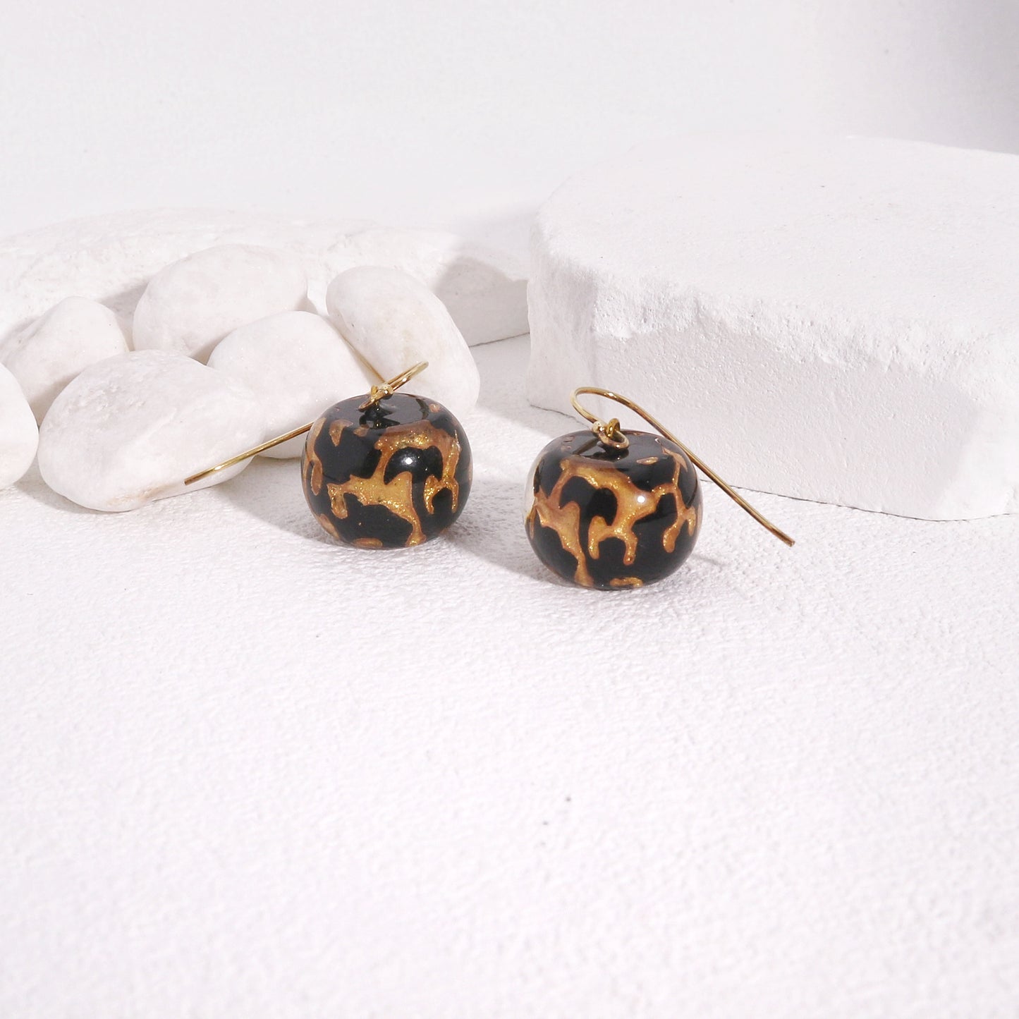 ZSISKA Gold Baroque Drop Earrings