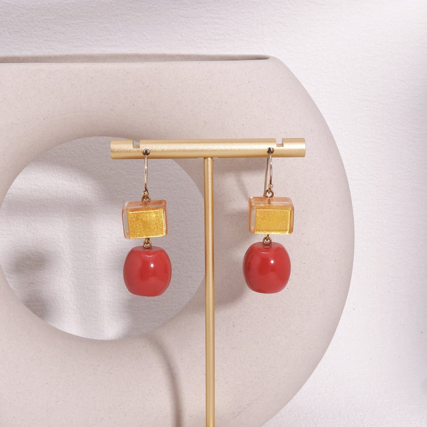 ZSISKA-Rhyme Resin Drop Earrings