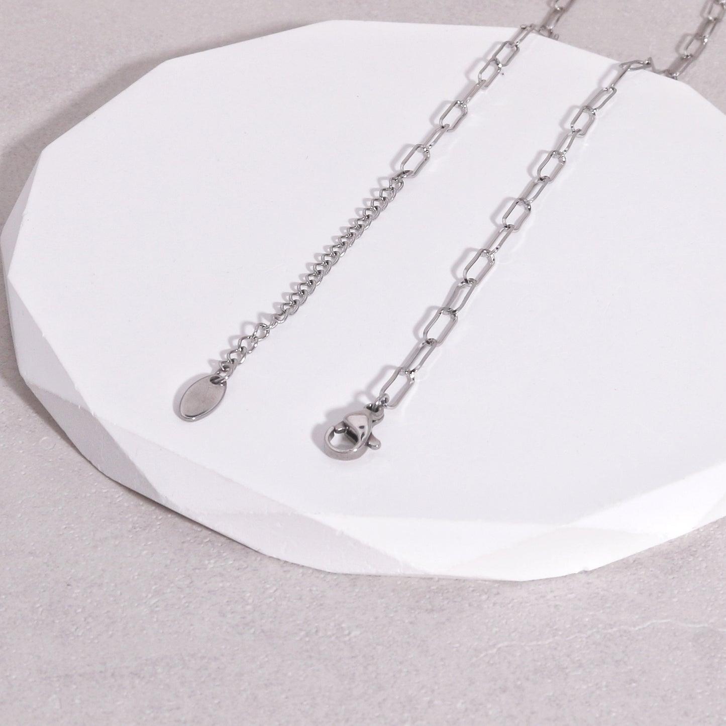 Julia Bespoke Rock and Chain Link Necklace