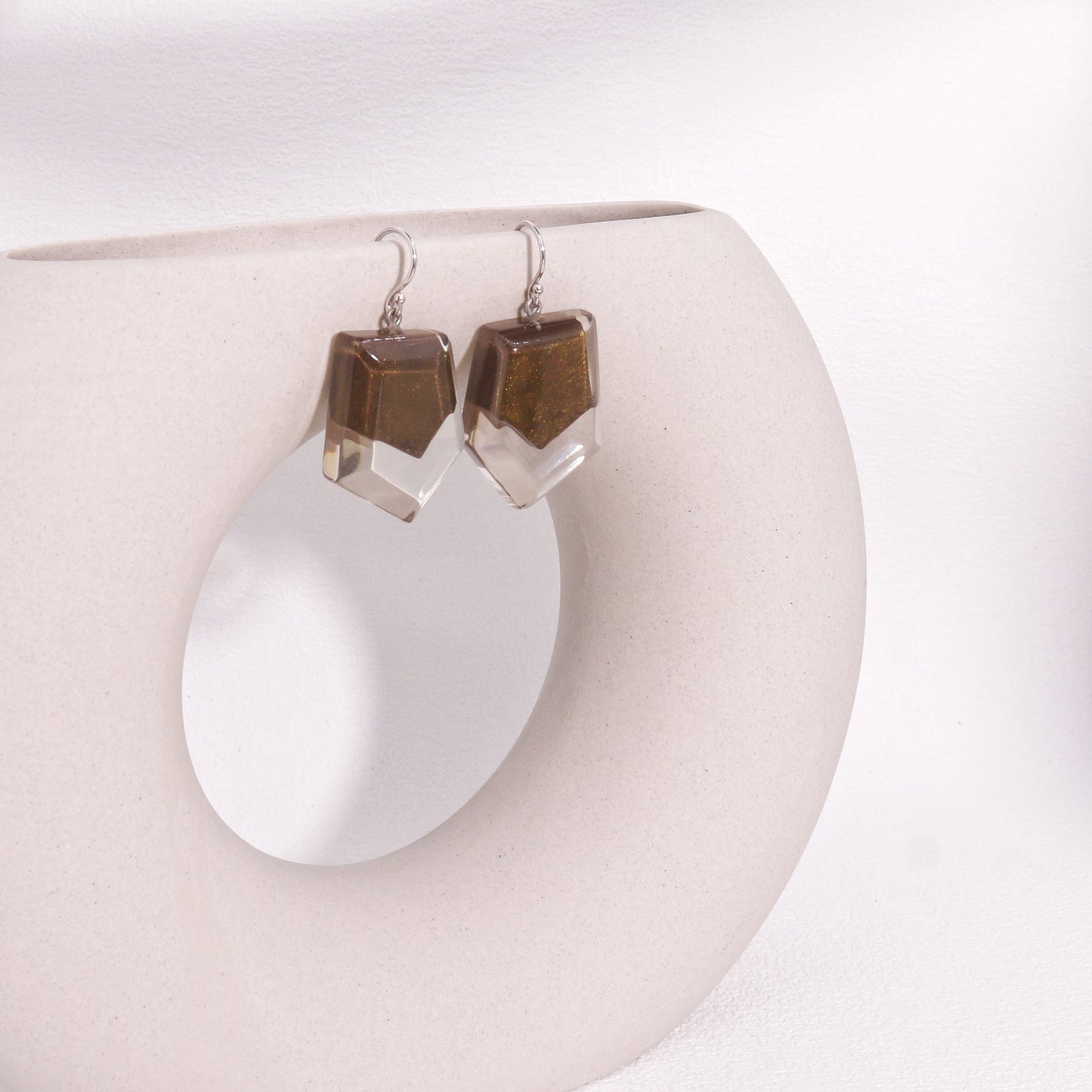 ZSISKA-Mystique Moss Green Drop Earrings