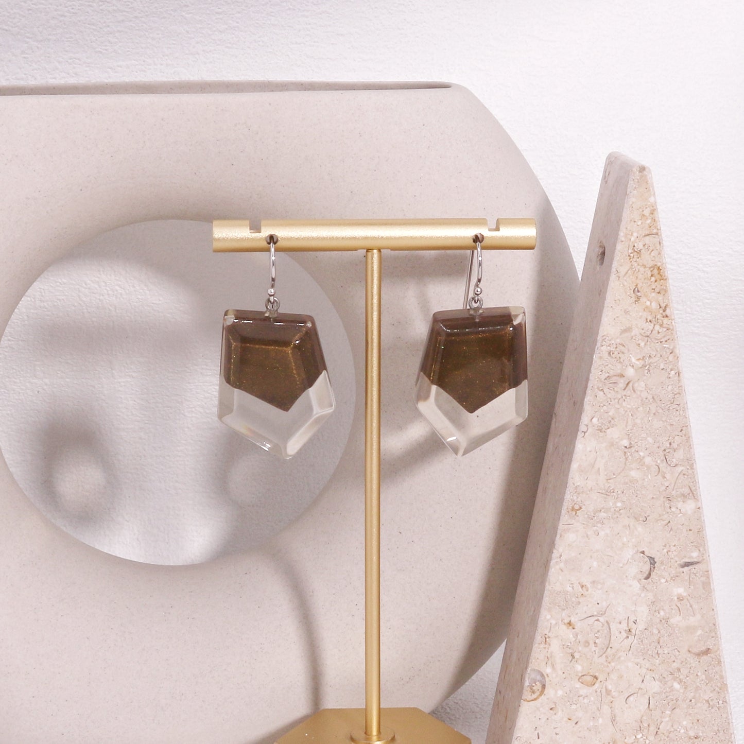ZSISKA-Mystique Moss Green Drop Earrings