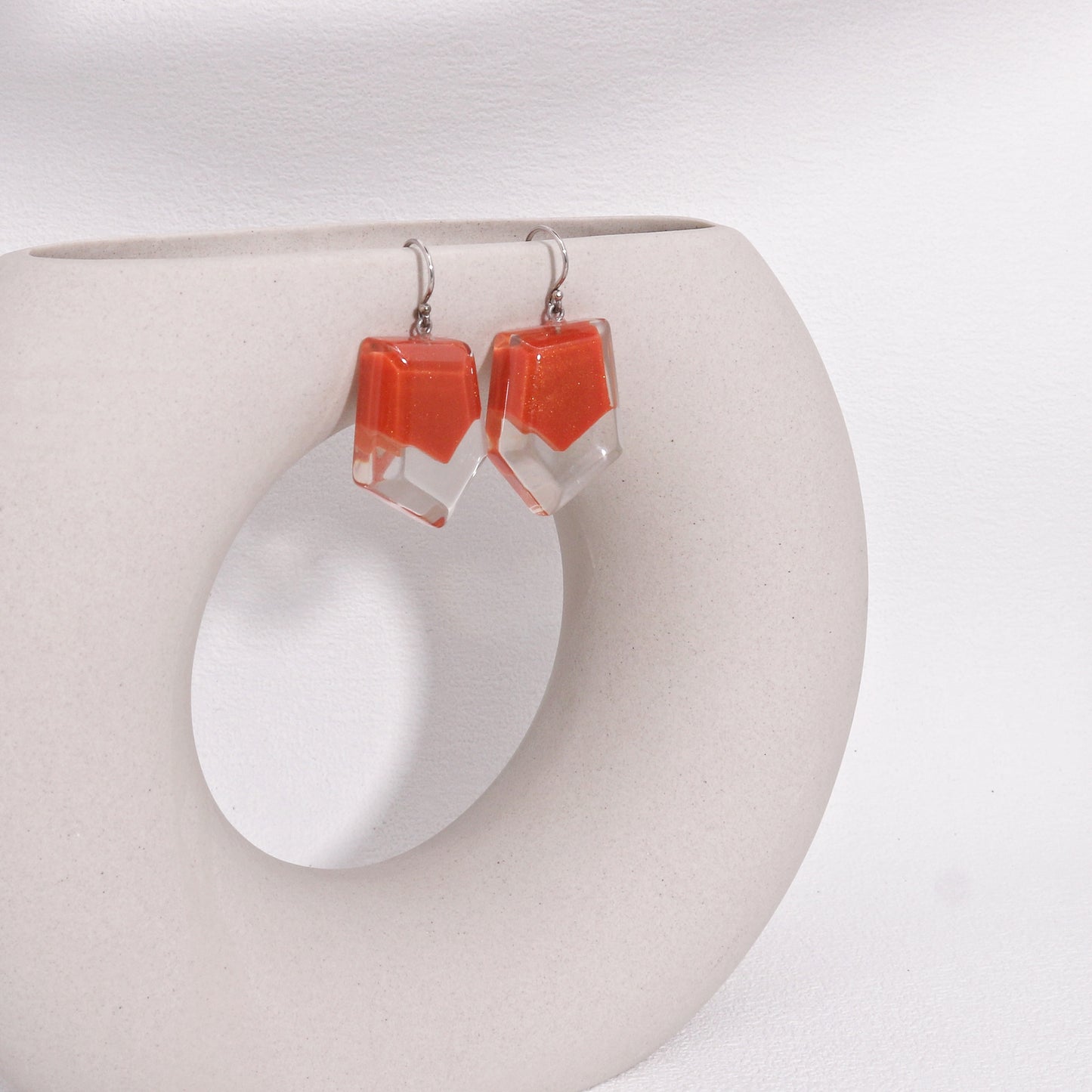 ZSISKA-Mystique Zesty Orange Drop Earrings