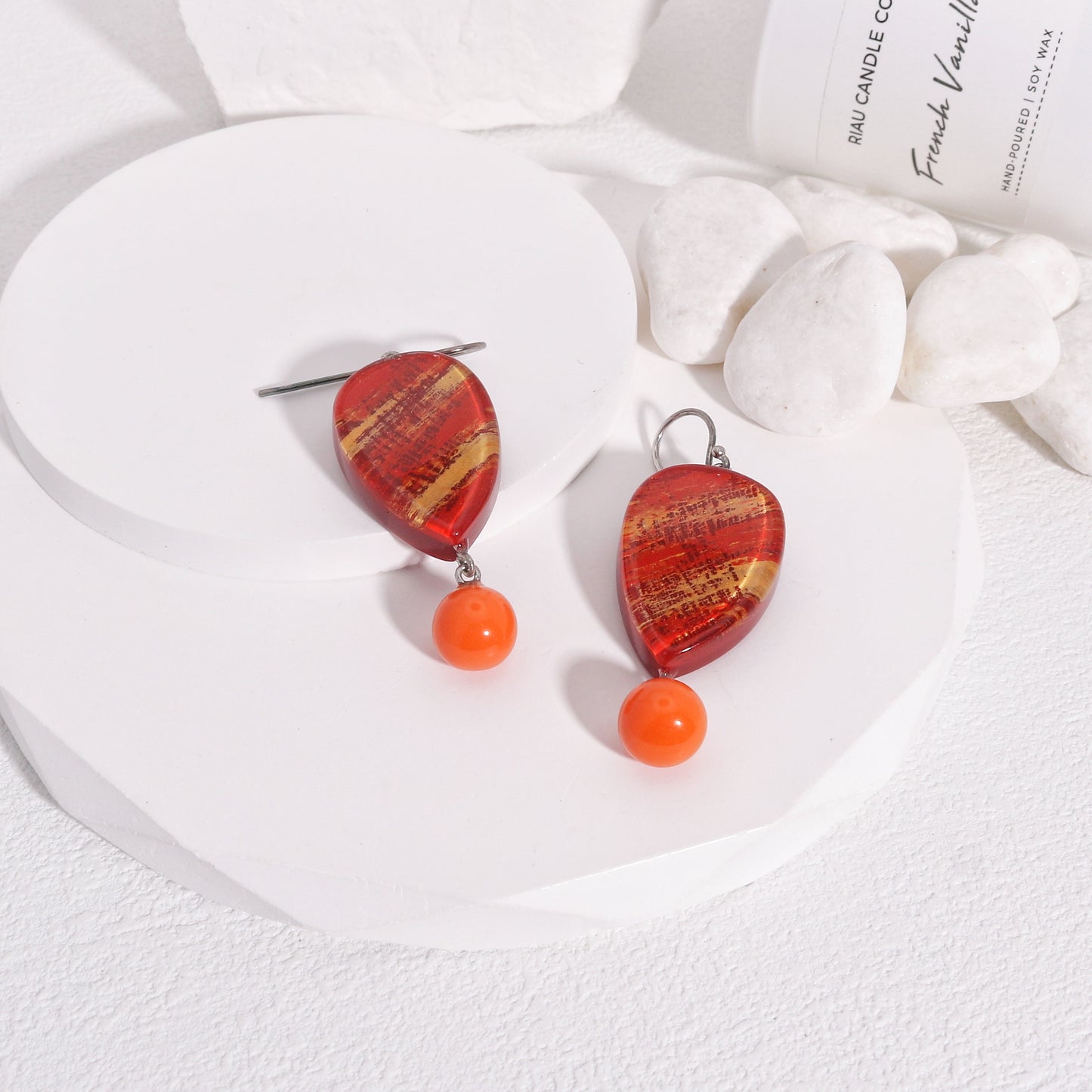 ZSISKA -Minerva Fruity Orange Fun Drop Earrings