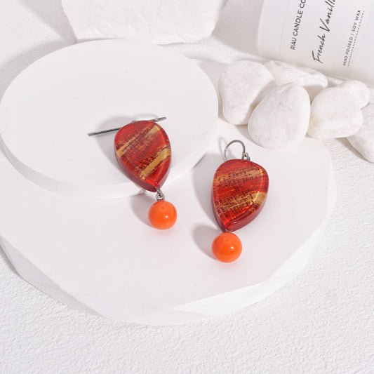 ZSISKA -Minerva Fruity Orange Fun Drop Earrings
