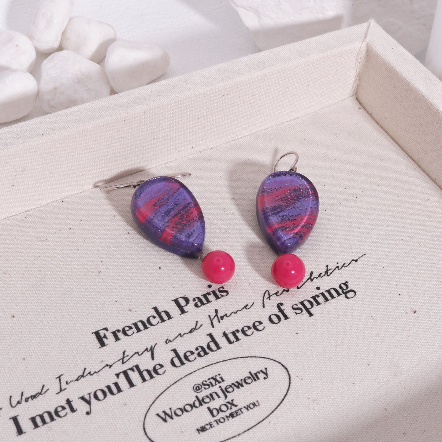ZSISKA -Minerva Zesty Purple Fun Drop Earrings
