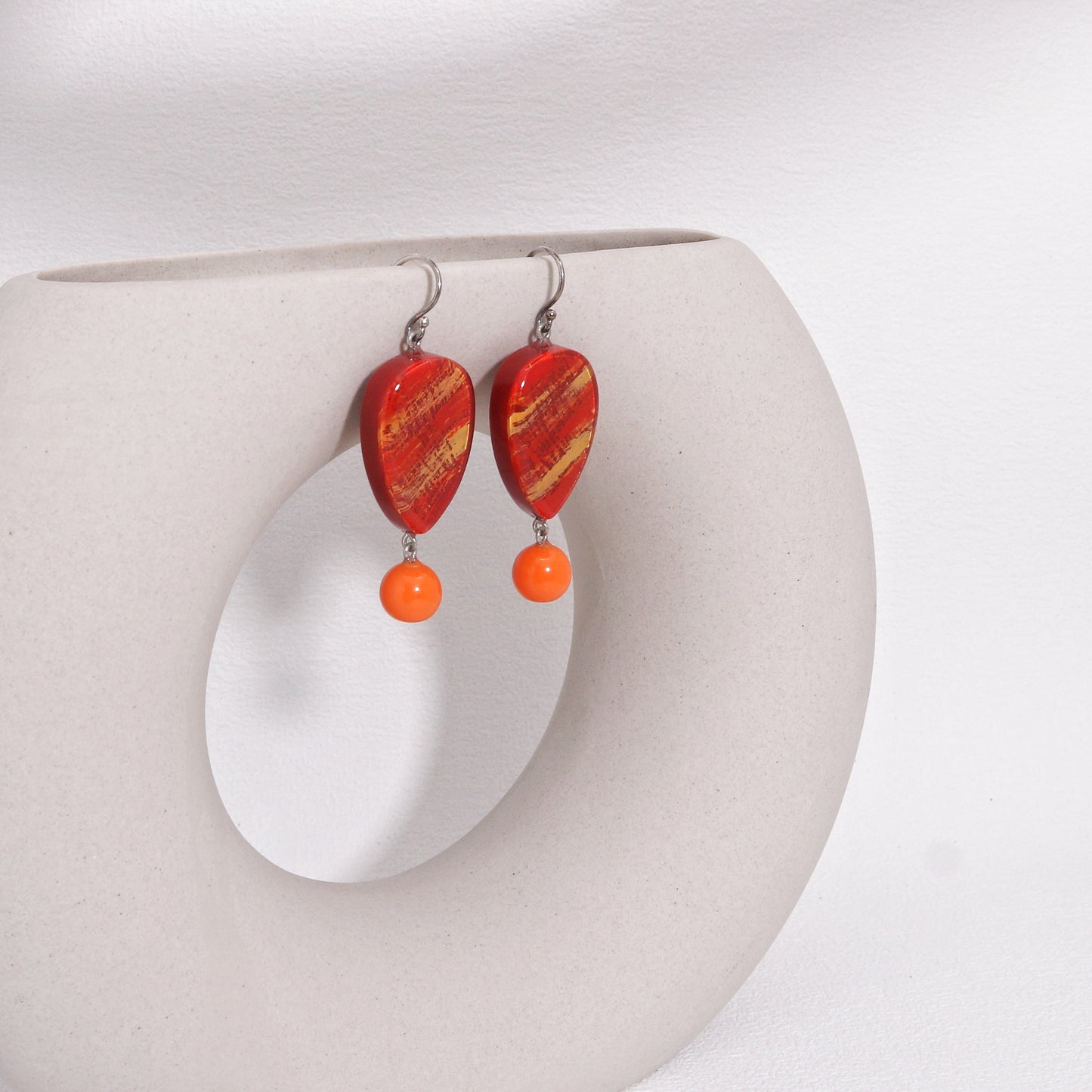 ZSISKA -Minerva Fruity Orange Fun Drop Earrings