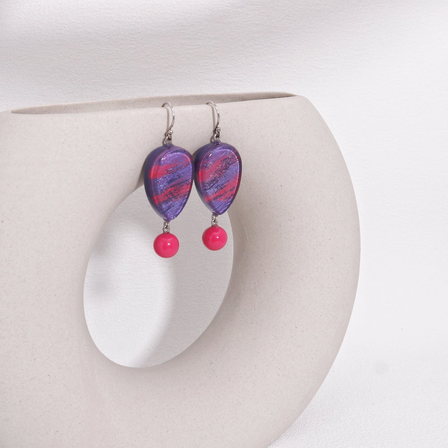 ZSISKA -Minerva Zesty Purple Fun Drop Earrings