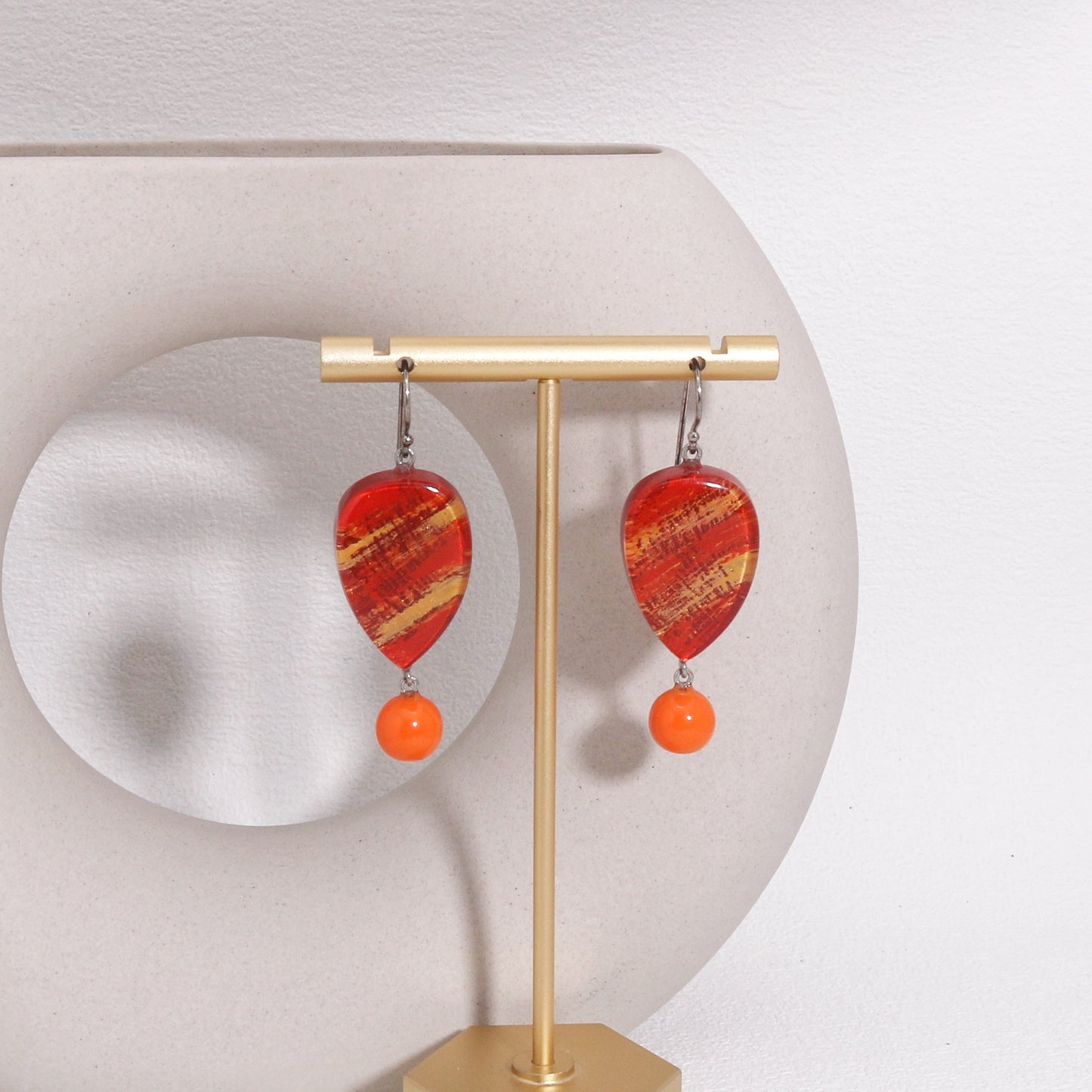 ZSISKA -Minerva Fruity Orange Fun Drop Earrings