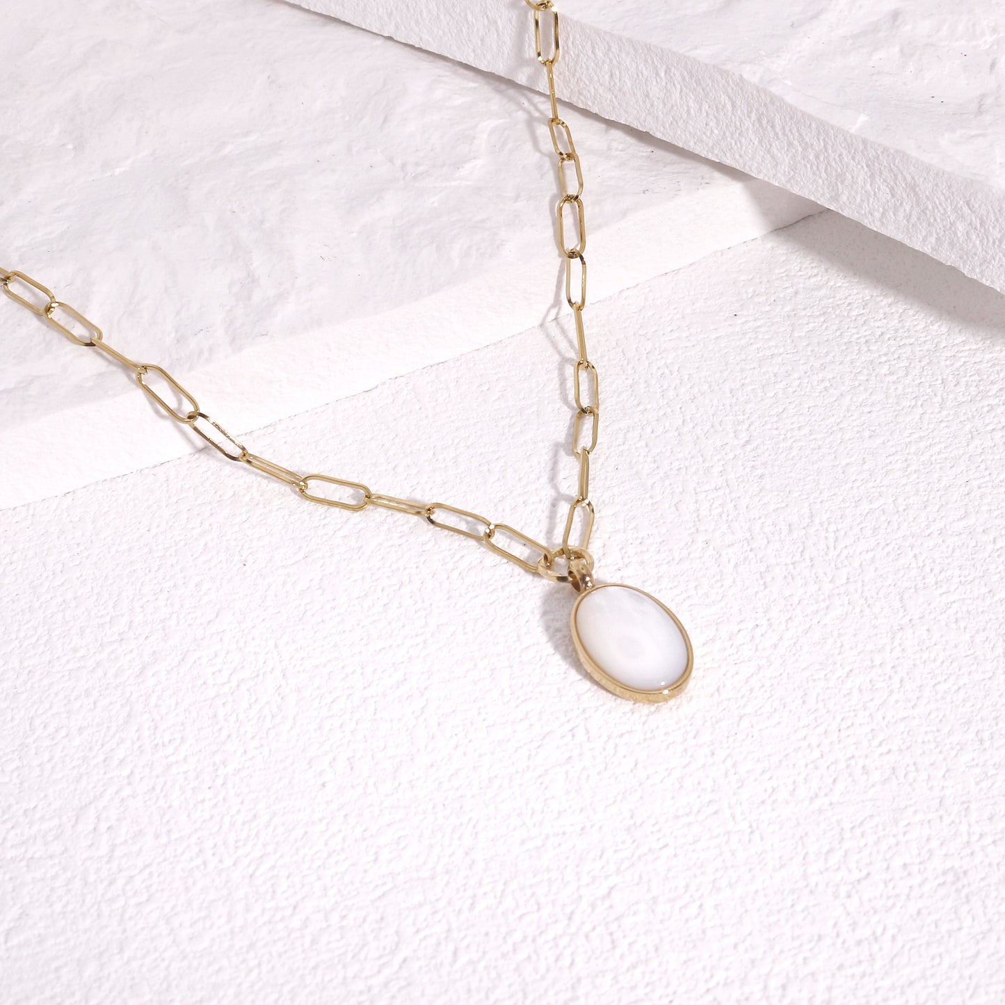 Fallon Double Side Vintage Moonstone Necklace
