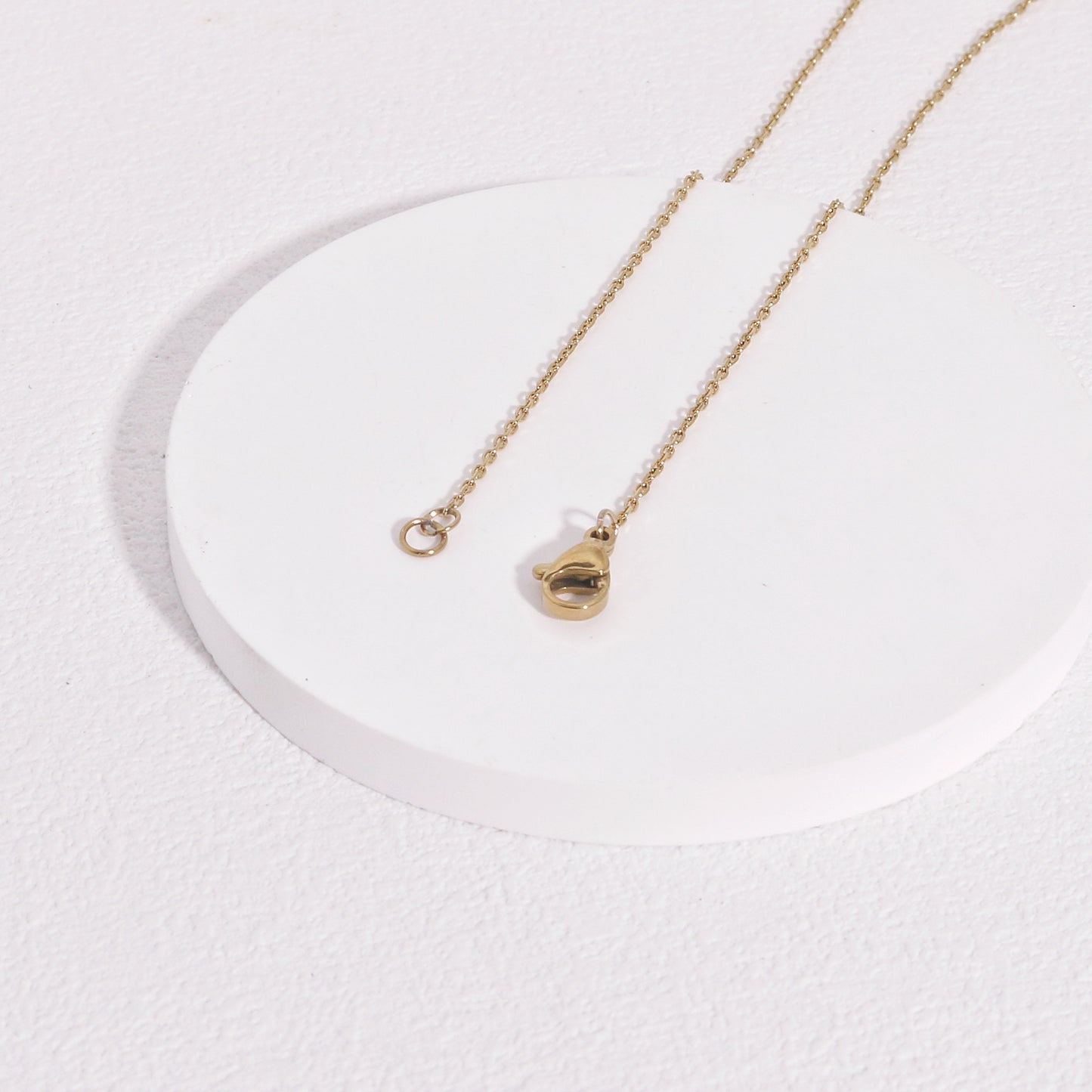Hadley Honeycomb Minimalist Steel Necklace