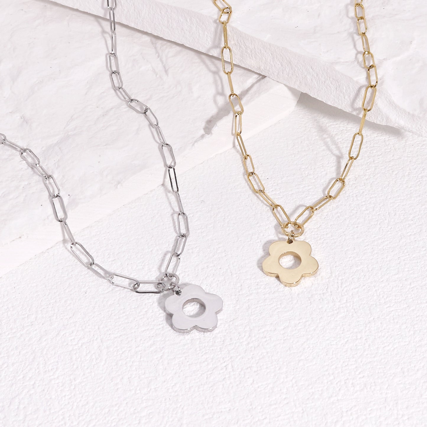 Brielle Decadent Floral Chain Necklace
