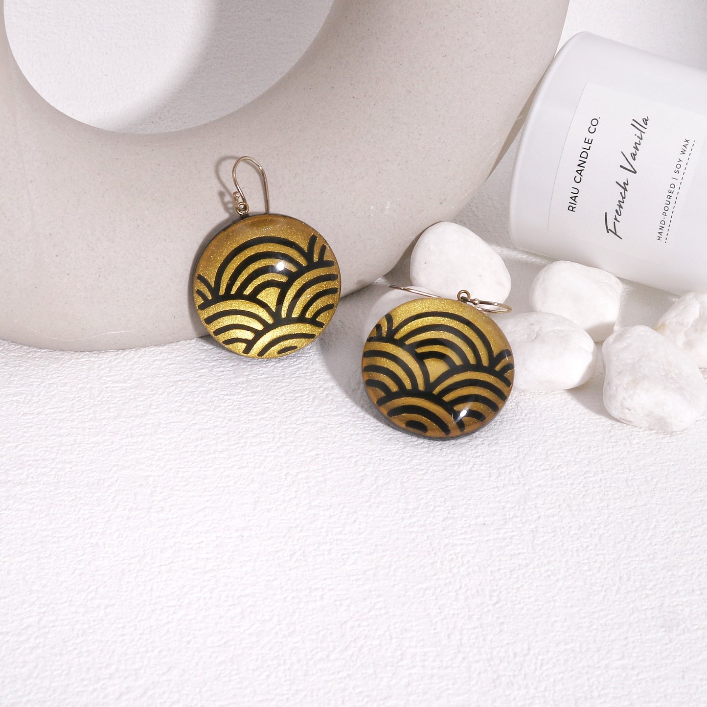 GATSBY Japanese Monochrome Drop Earrings