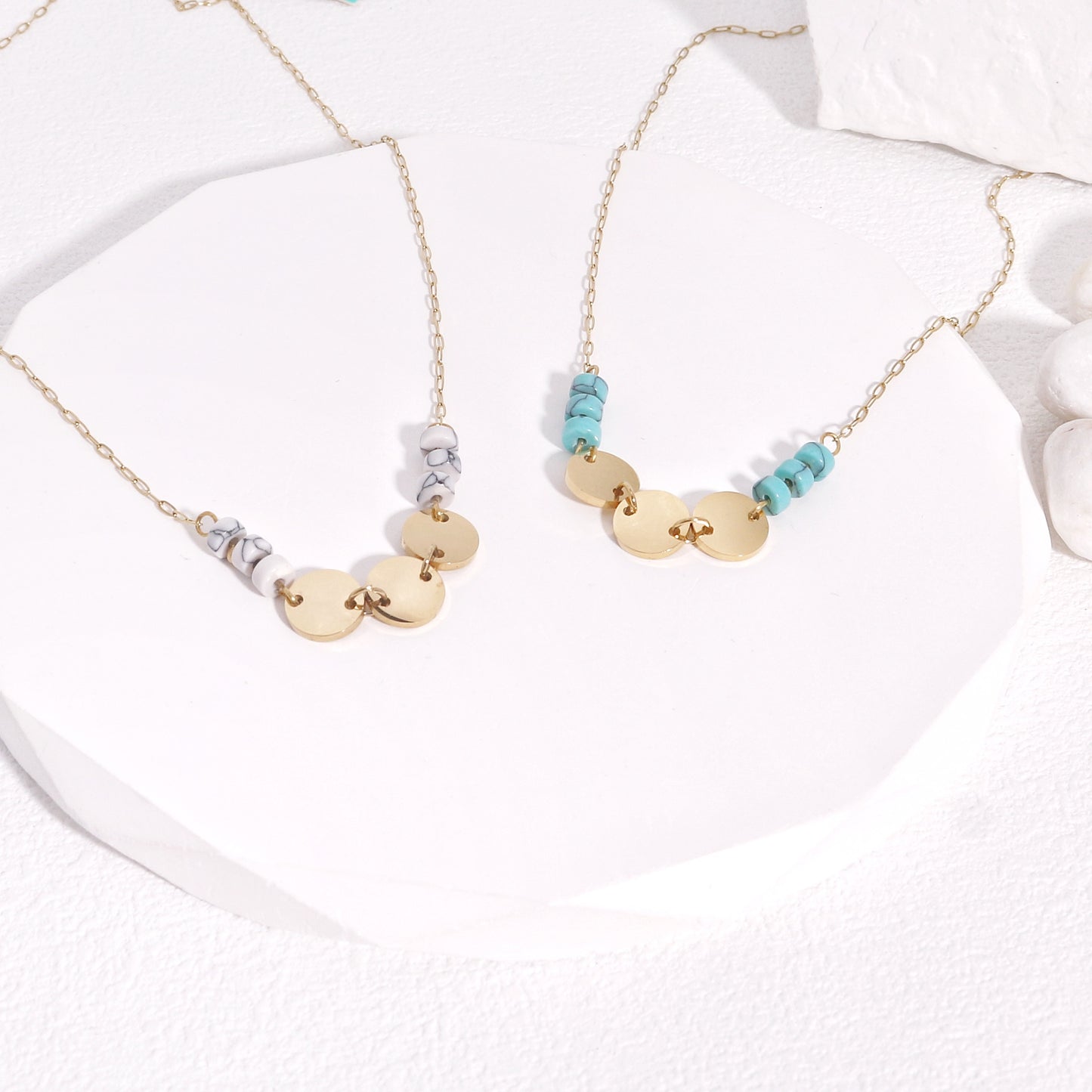 Kimberly Delicate Gemstone Minimalist Necklace