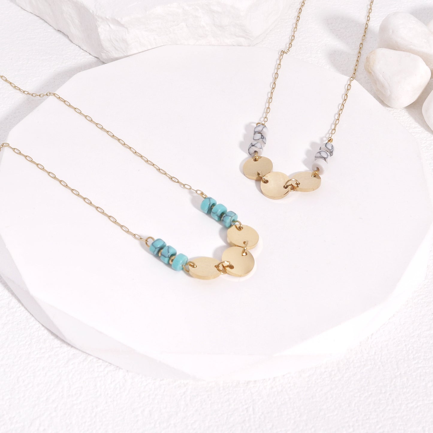 Kimberly Delicate Gemstone Minimalist Necklace
