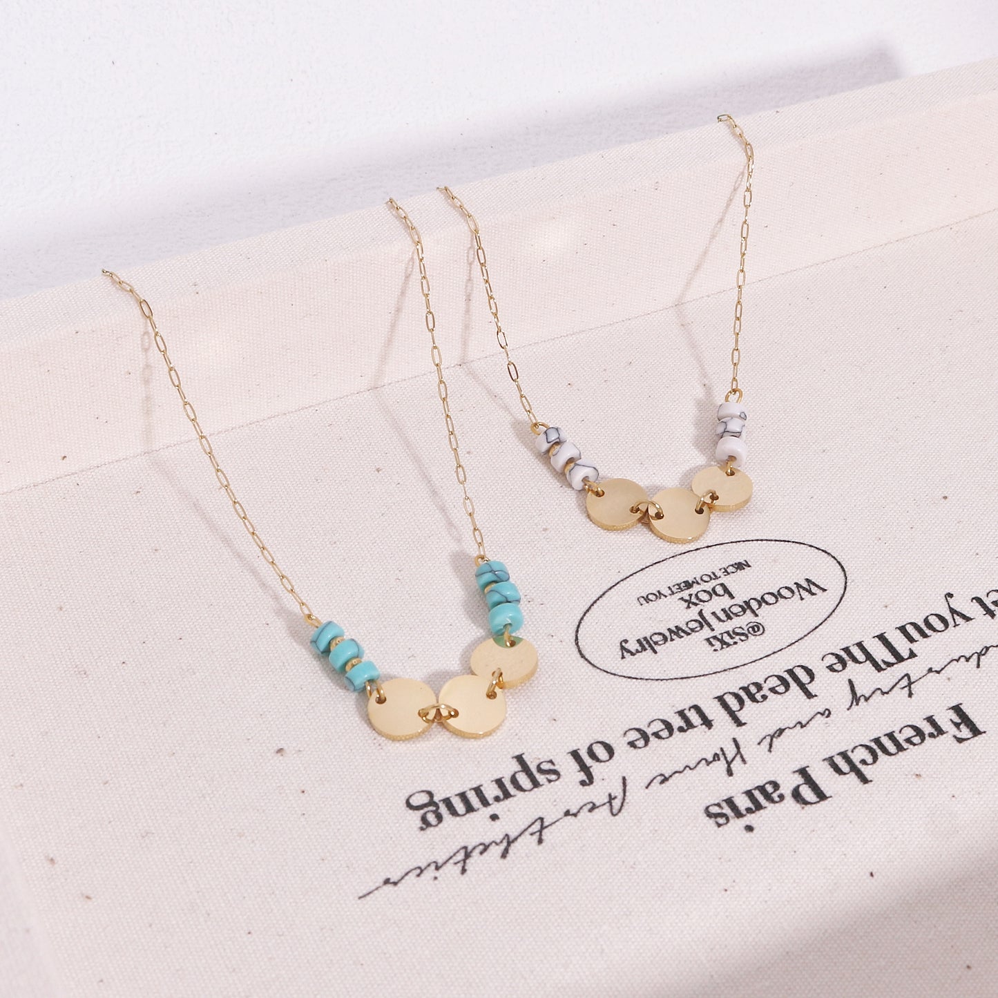 Kimberly Delicate Gemstone Minimalist Necklace