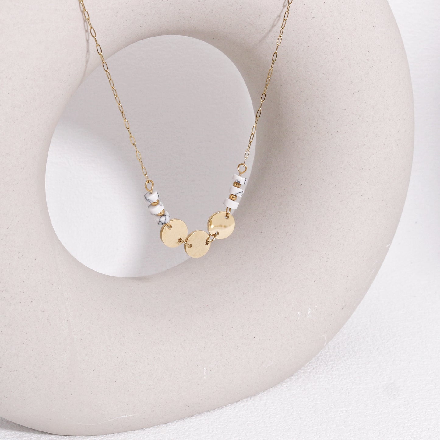 Kimberly Delicate Gemstone Minimalist Necklace