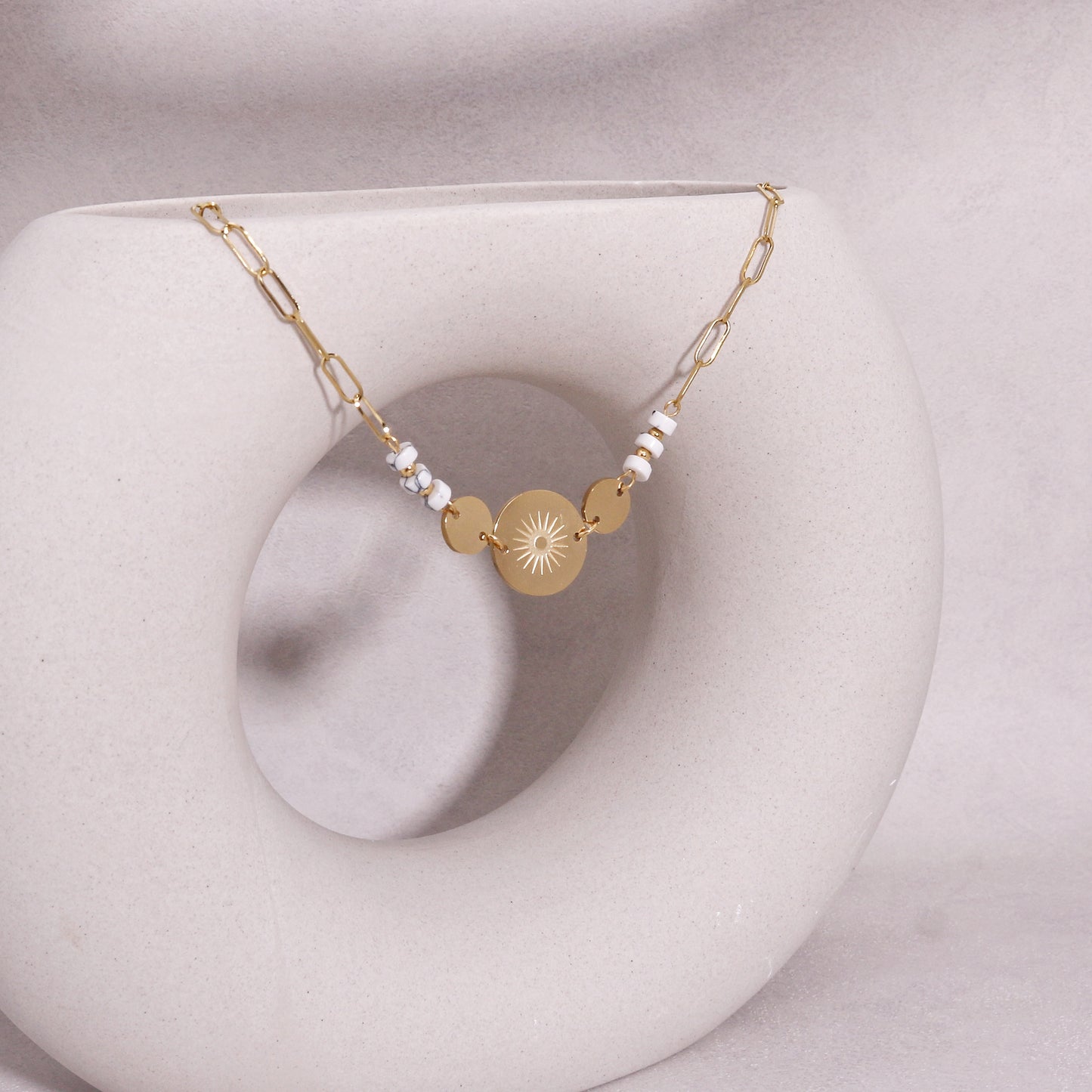Jessica Bohemian Sun Modern Minimalist Necklace