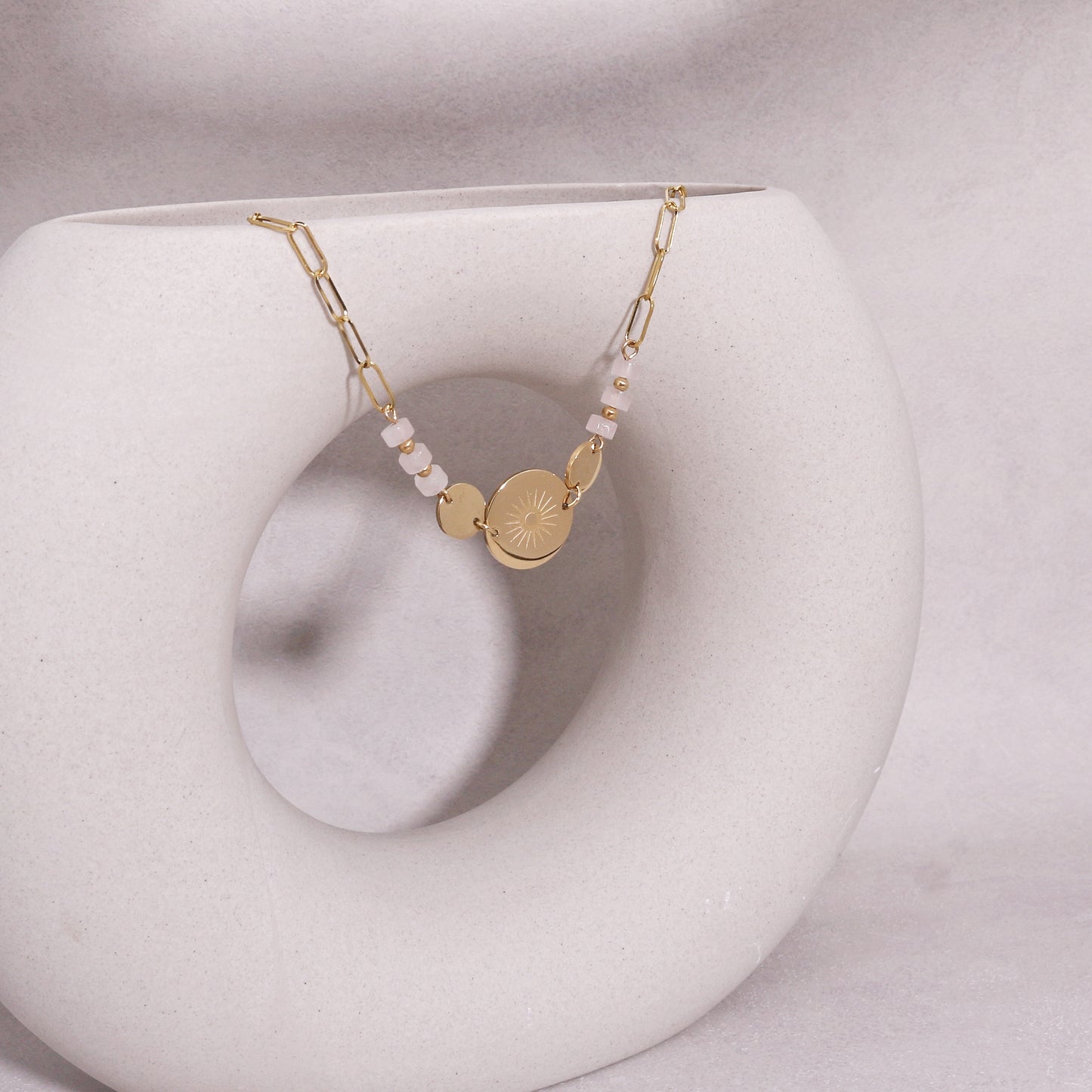 Jessica Bohemian Sun Modern Minimalist Necklace