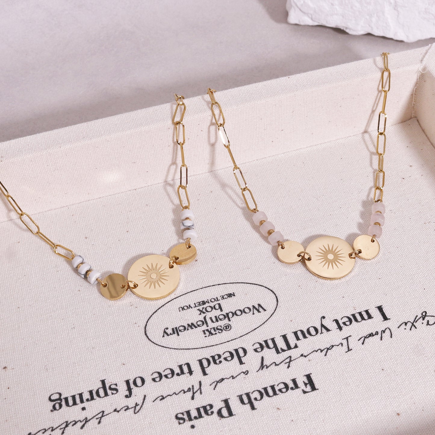 Jessica Bohemian Sun Modern Minimalist Necklace