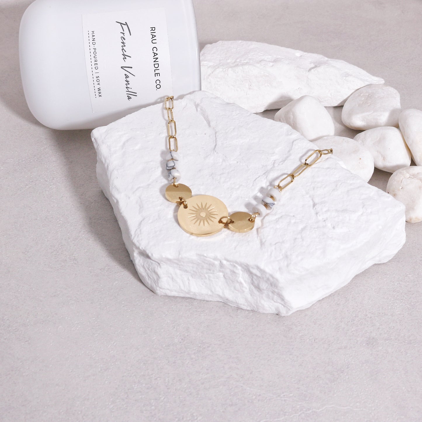 Jessica Bohemian Sun Modern Minimalist Necklace